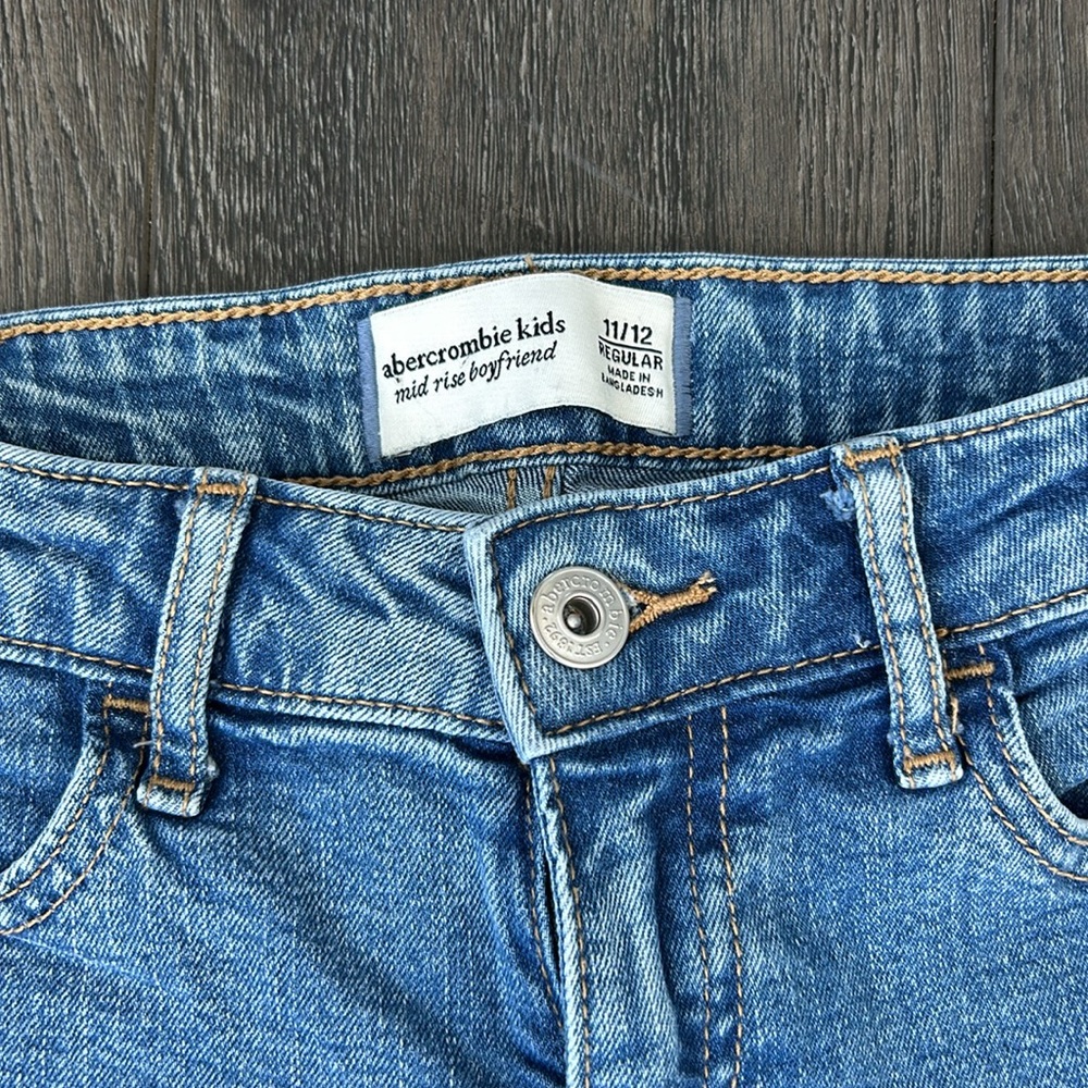 Abercrombie kids, midrise boyfriend jeans - Picture 2 of 4